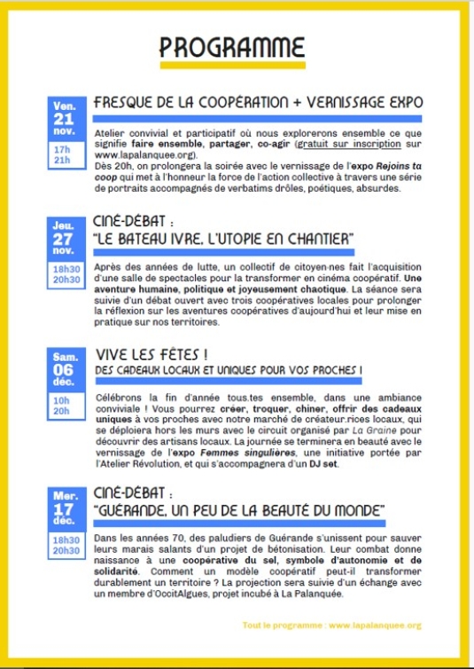 21 Nov. Vernissage de l'expo photo - Sète