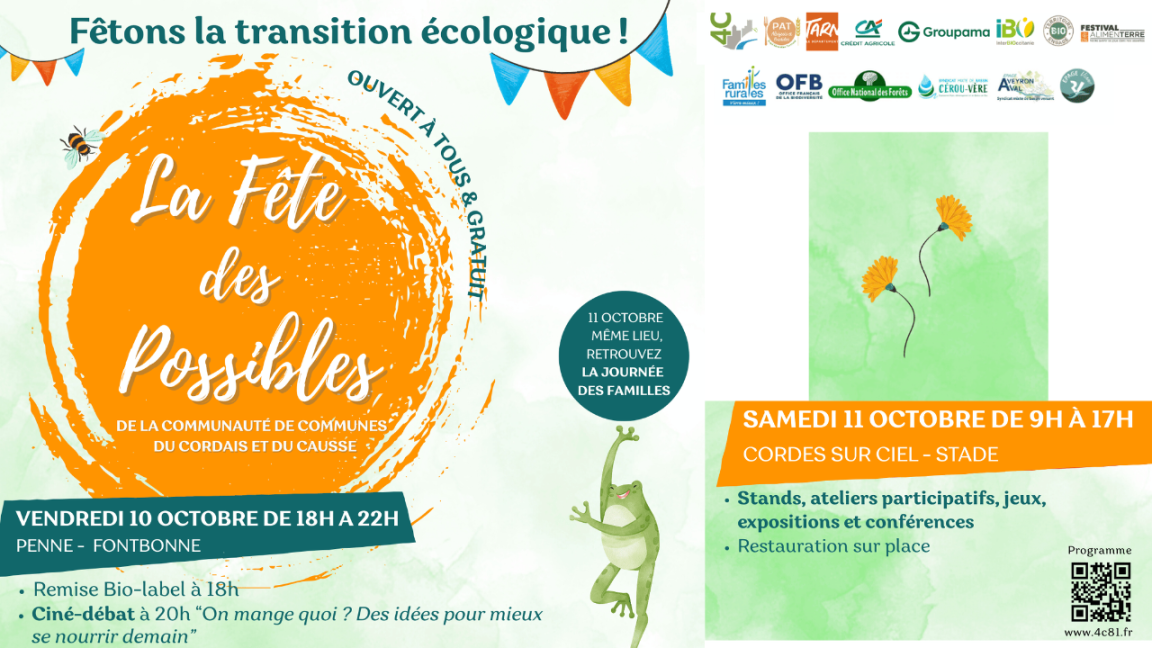 11 Oct - TARN - Fête des Possibles du Cordais et du Causse